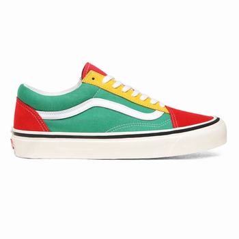 Férfi Vans Anaheim Factory Old Skool 36 DX Tornacipő VA1495703 Piros/Türkiz/Sárga